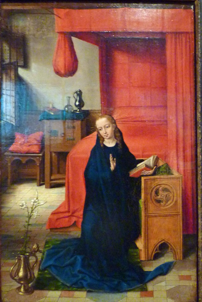 Burrell Collection - Annunciation by Master of the Prado Adoration of the Magi